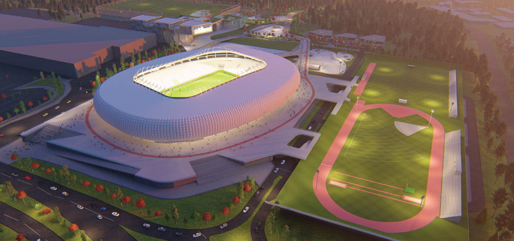 Bendrovės „Vilniaus nacionalinis stadionas“ vizual.