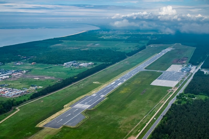 palangos oro uostas dronas