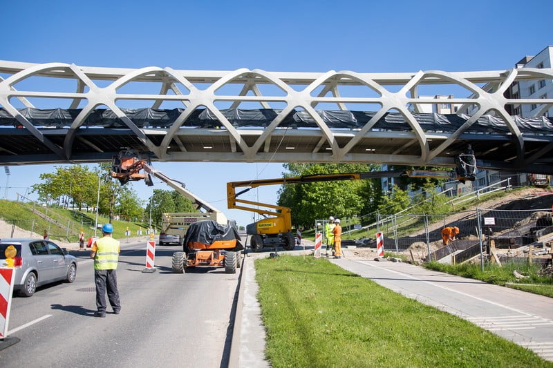 jonava pėsčiųjų tiltas kauno tiltai architektūros linija