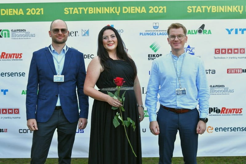 Metų projektuotojas – TOMAS STRAZDAUSKAS (CSD ENGINEERS) Metų statybos vadovas – ERNESTAS STONYS (TILSTA) Metų statybos techninė prižiūrėtoja – VILMA VAIČEKAUSKIENĖ (BAU SOLUTIONS)