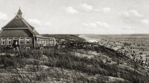 Prieškariu Smiltynėje stovėjusi „Strandhalle“. bildarchiv-ostpreussen.de nuotr.