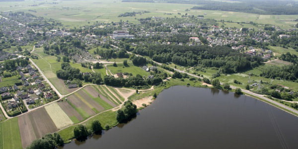 Skaudvilė iš paukščio skrydžio. bendruomenes.lt nuotr.