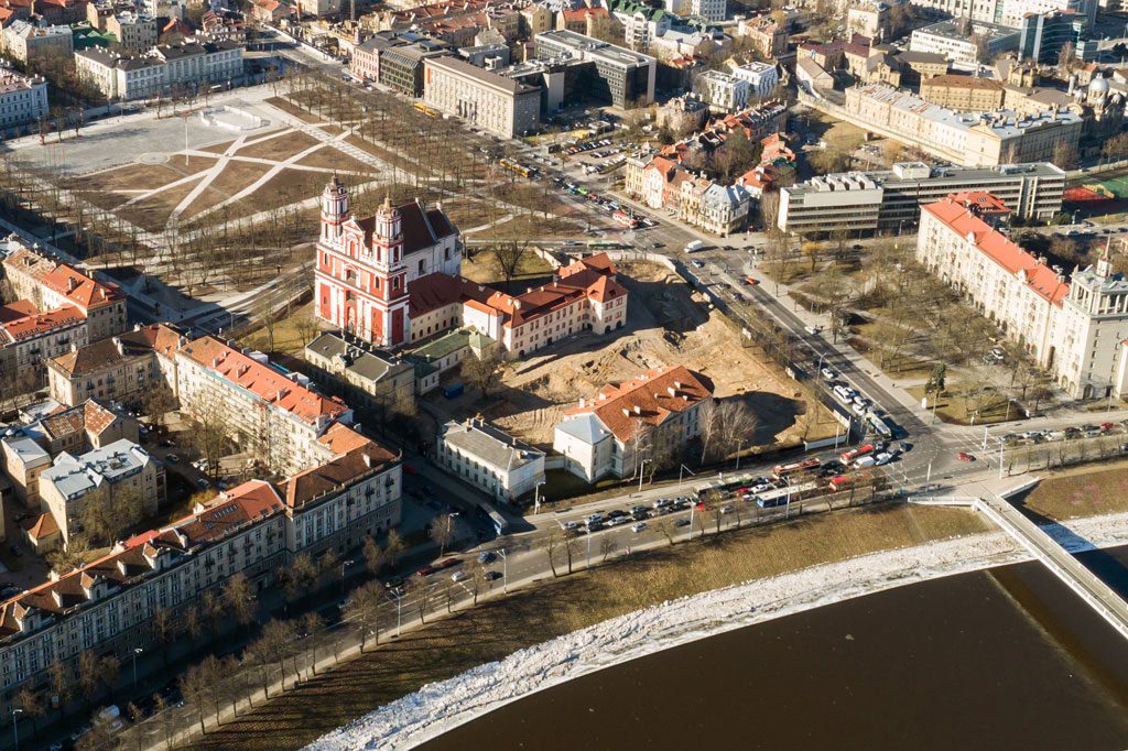 Šv. Jokūbo Pilypo bažnyčios kvartalas. Sauliaus Žiūros nuotr.